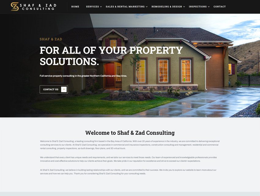 Shaf & Zad Website